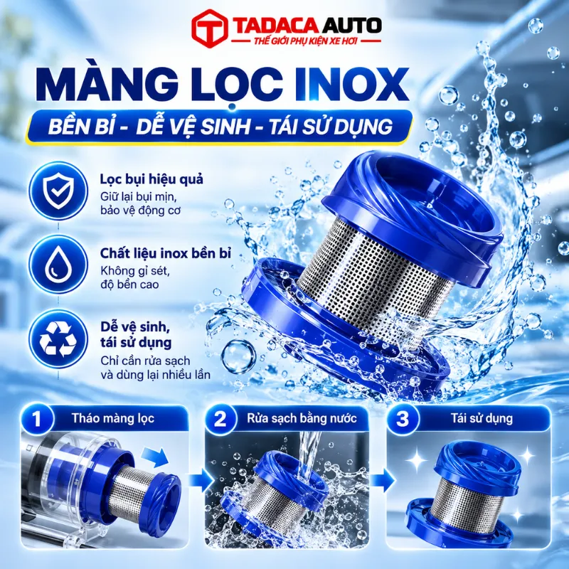 Màng lọc inox tái sử dụng
