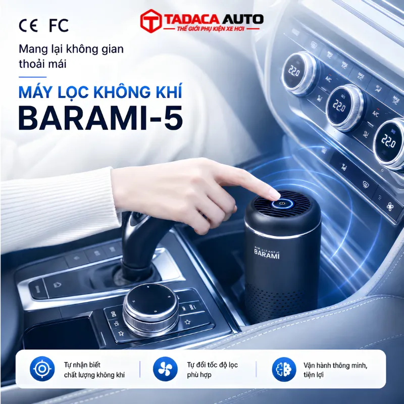 Lợi ích khi sử dụng máy lọc không khí ô tô BARAMI-5 cho xế yêu
