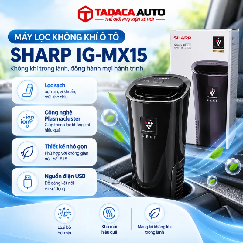 Máy Lọc Không Khí Ô Tô Sharp IG-MX15 Chính Hãng