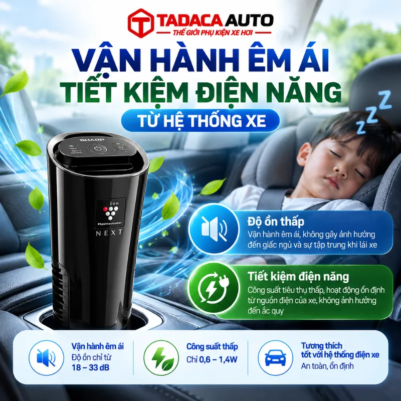 Vận hành êm, tiết kiệm điện