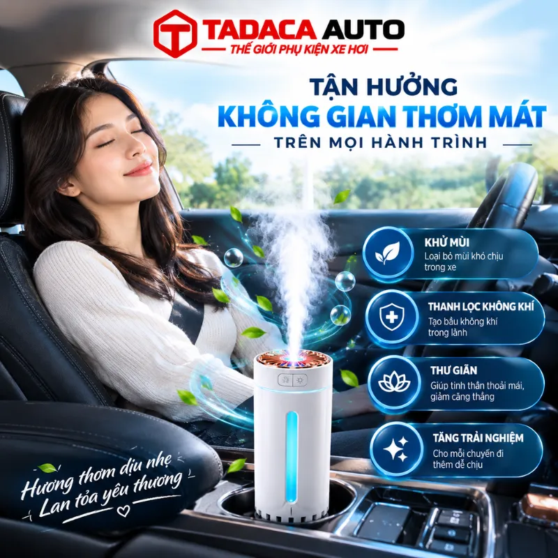 Công dụng của máy phun sương ô tô Aroma cao cấp