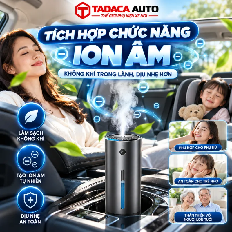 Tích hợp chức năng ion âm