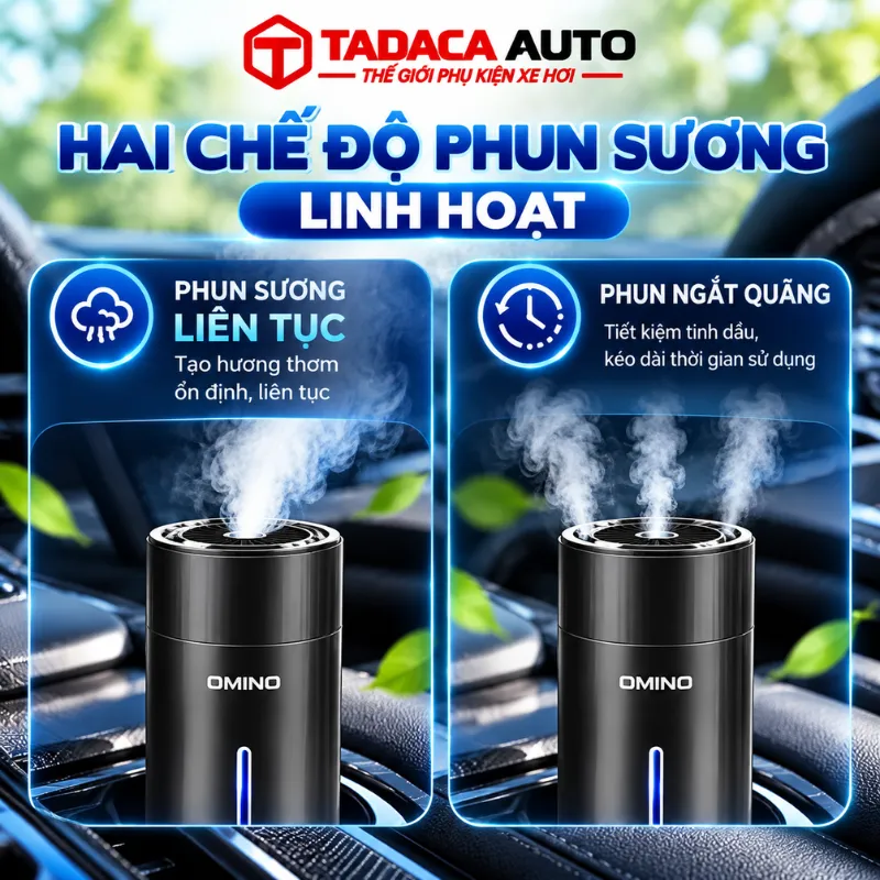 2 chế độ phun sương linh hoạt