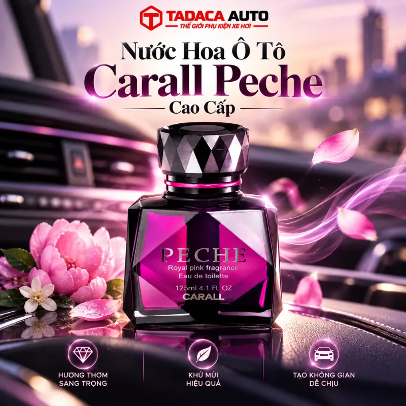 Nước hoa ô tô Carall Peche