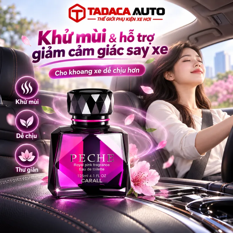 Khử mùi và hỗ trợ giảm cảm giác say xe