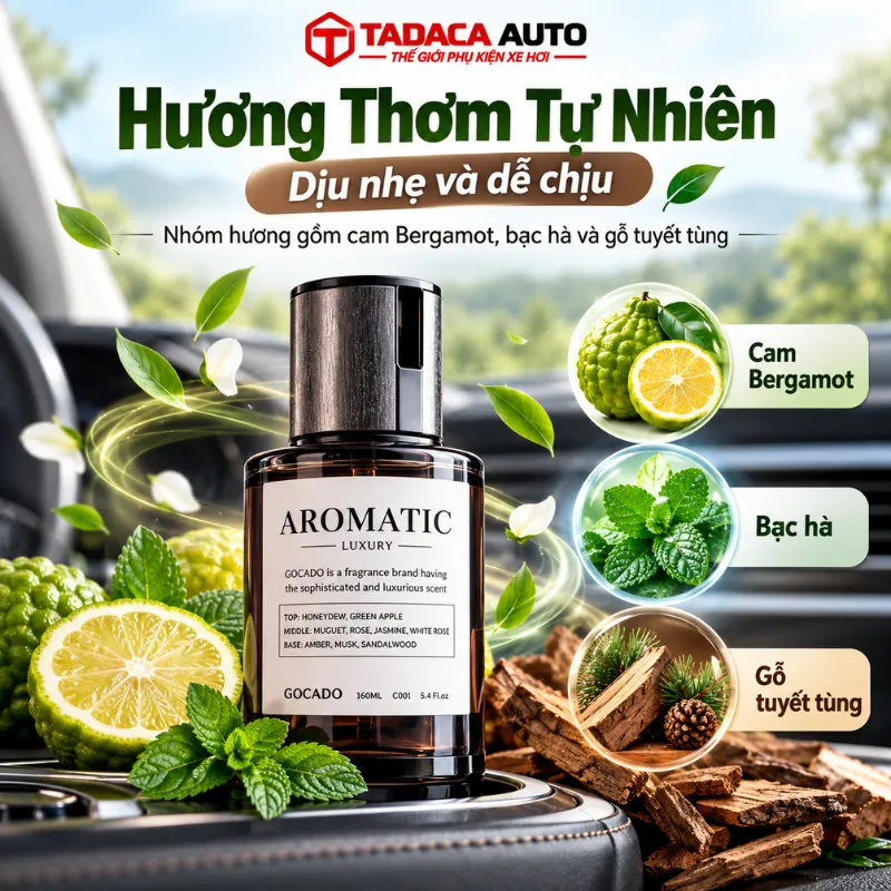 Hương thơm tự nhiên, dịu nhẹ