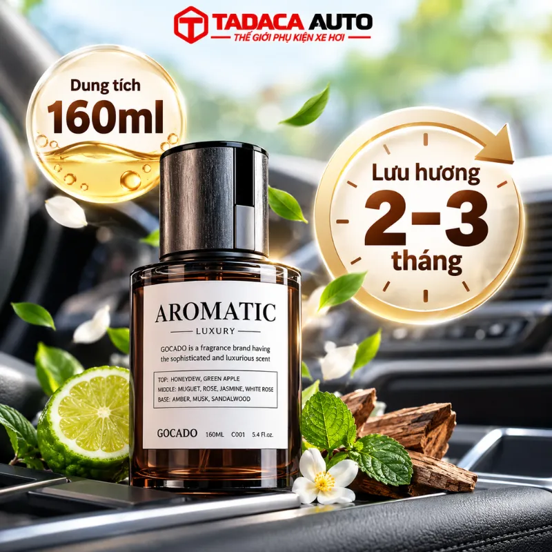 Dung tích 160ml lưu hương 2–3 tháng