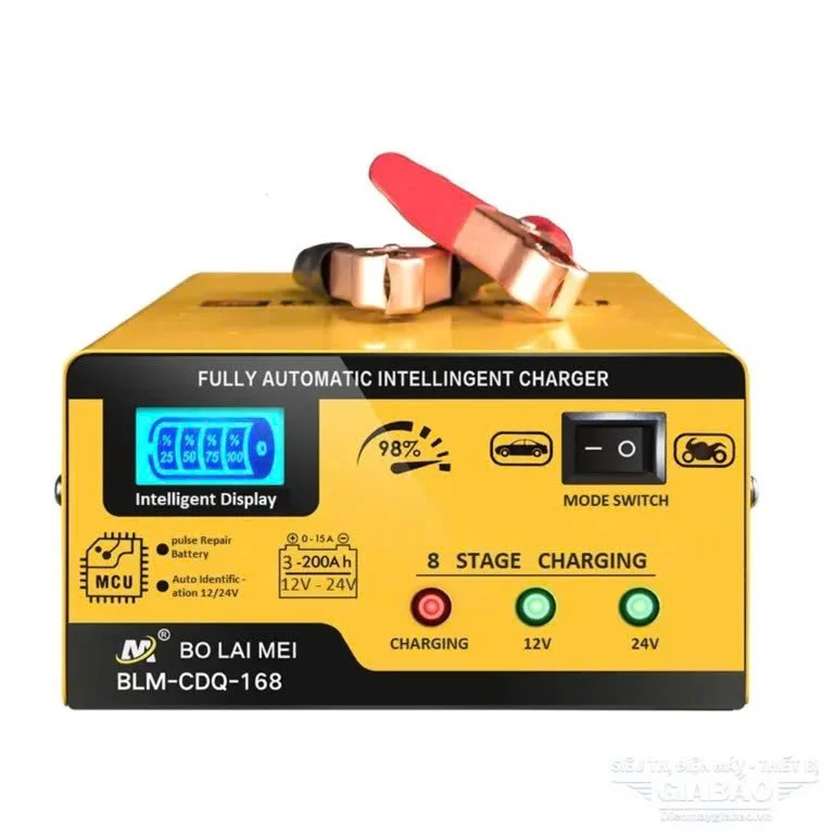 Sạc Ắc Quy Bolaimei 12V-24V 200Ah Điện Tử