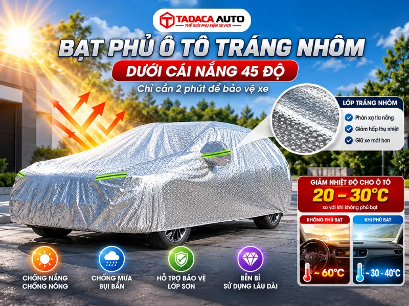 Bạt phủ ô tô tráng nhôm