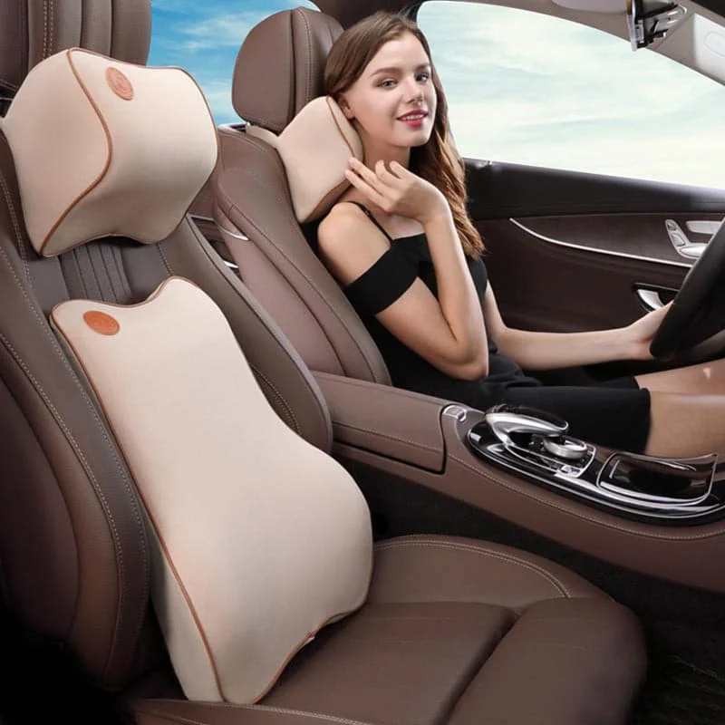 Bộ Gối Tựa Đầu Lưng Ô Tô Cao Cấp