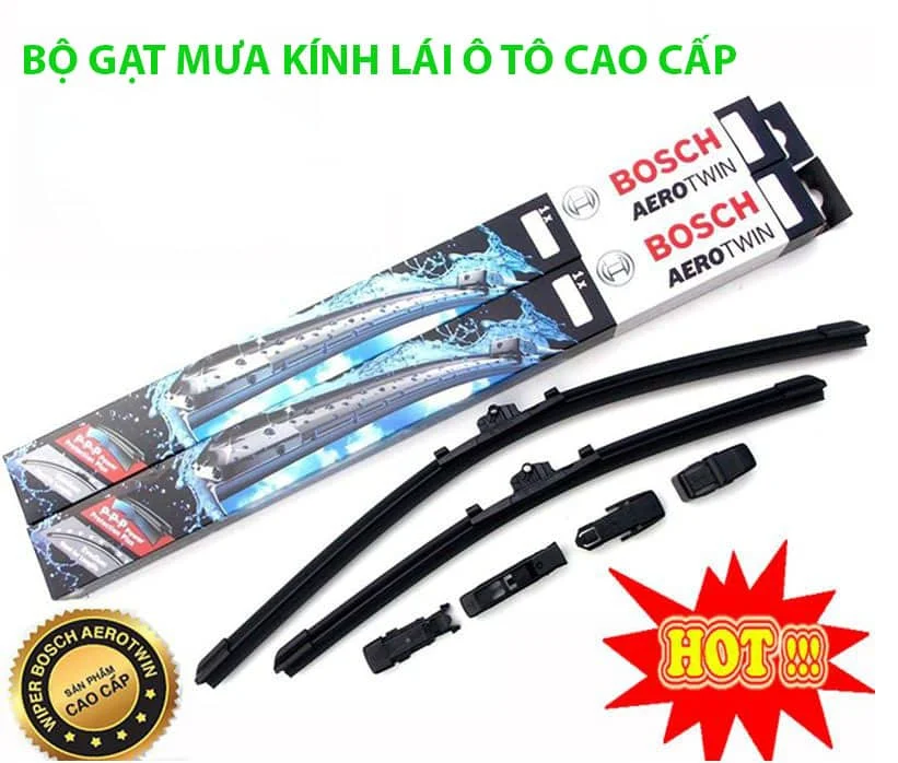 Cần Gạt Mưa Kính Lái Ô Tô Silicon Bosch Cao Cấp
