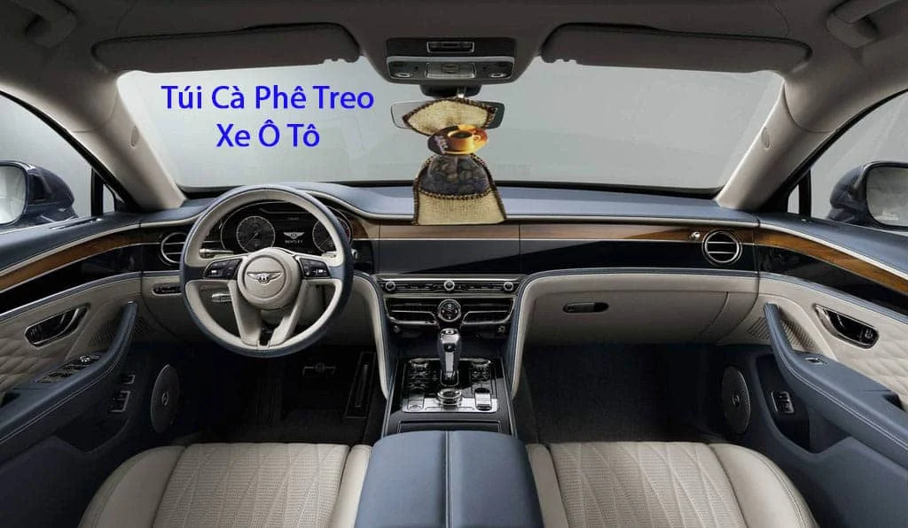 Túi Thơm Hạt Cà Phê Treo Xe Ô Tô
