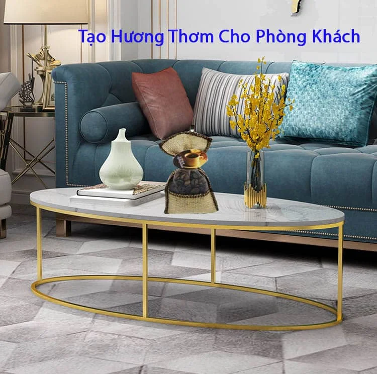 Túi Thơm Hạt Cà Phê Treo Xe Ô Tô