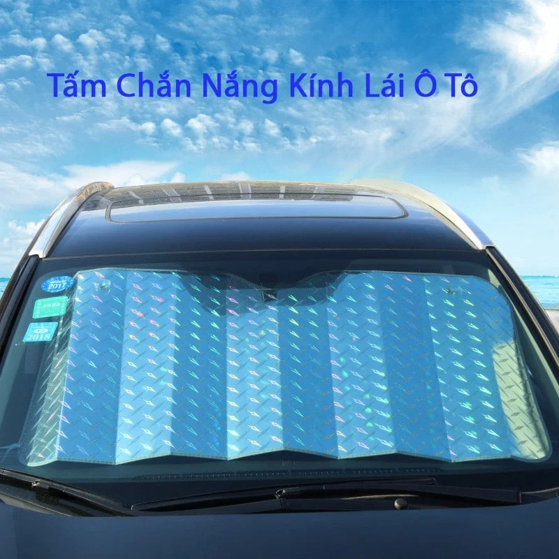 Tấm Che Nắng Bên Trong Kính Lái Ô Tô Tráng Nhôm