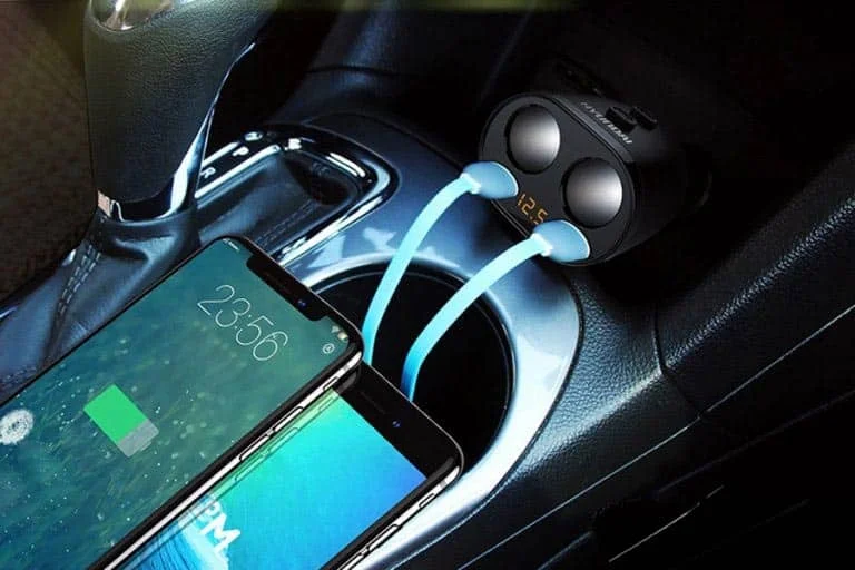 Bộ Tẩu Sạc Ô Tô Hyundai 2 Cổng 12V Cao Cấp Chính Hãng