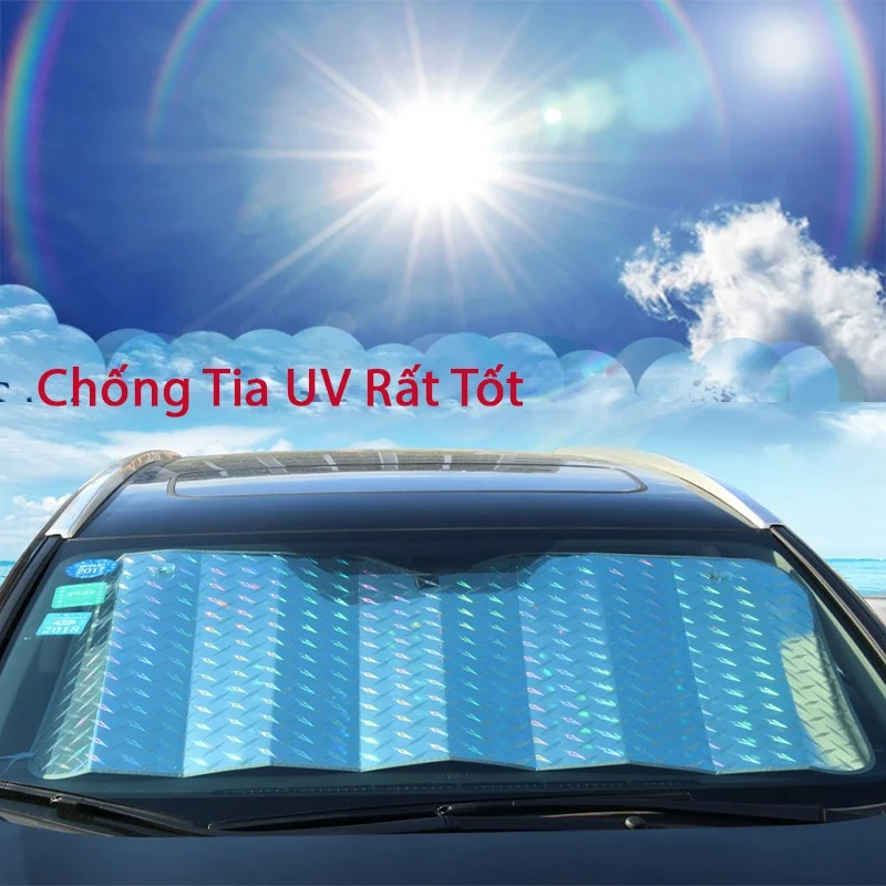 Tấm Che Nắng Bên Trong Kính Lái Ô Tô Tráng Nhôm