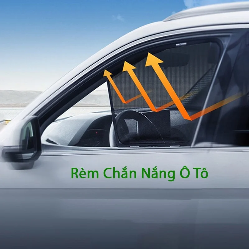 Rèm Che Nắng Cửa Kính Ô Tô Có Nam Châm Cao Cấp
