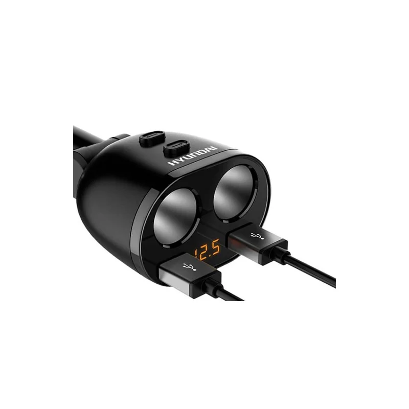 Bộ Tẩu Sạc Ô Tô Hyundai 2 Cổng 12V Cao Cấp Chính Hãng