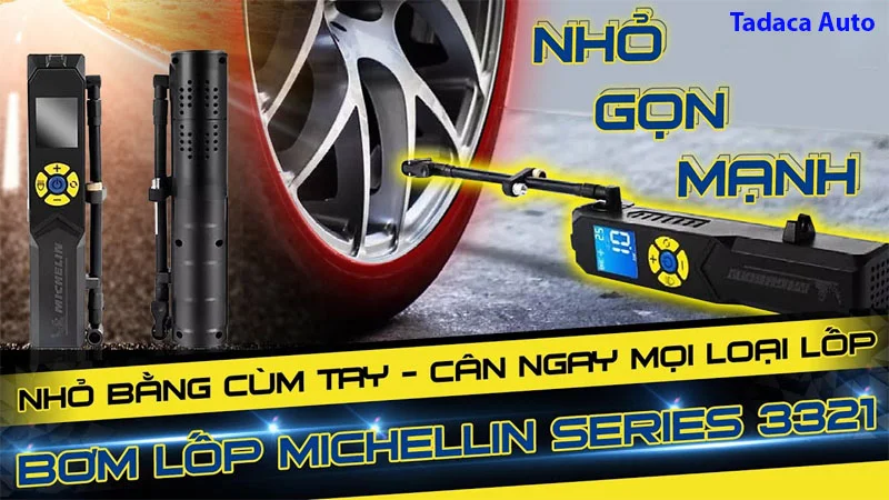 Bơm Lốp Ô Tô Không Dây Michelin 3321 Cao Cấp