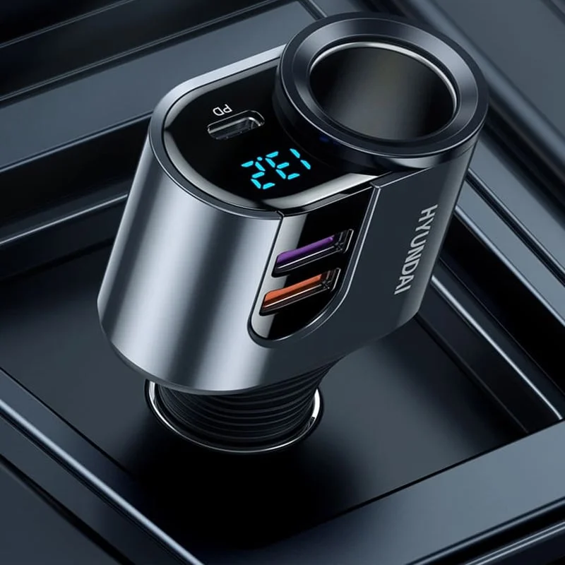 Tẩu Sạc Ô Tô Hyundai 1 Cổng 12V Và 2 Cổng USB
