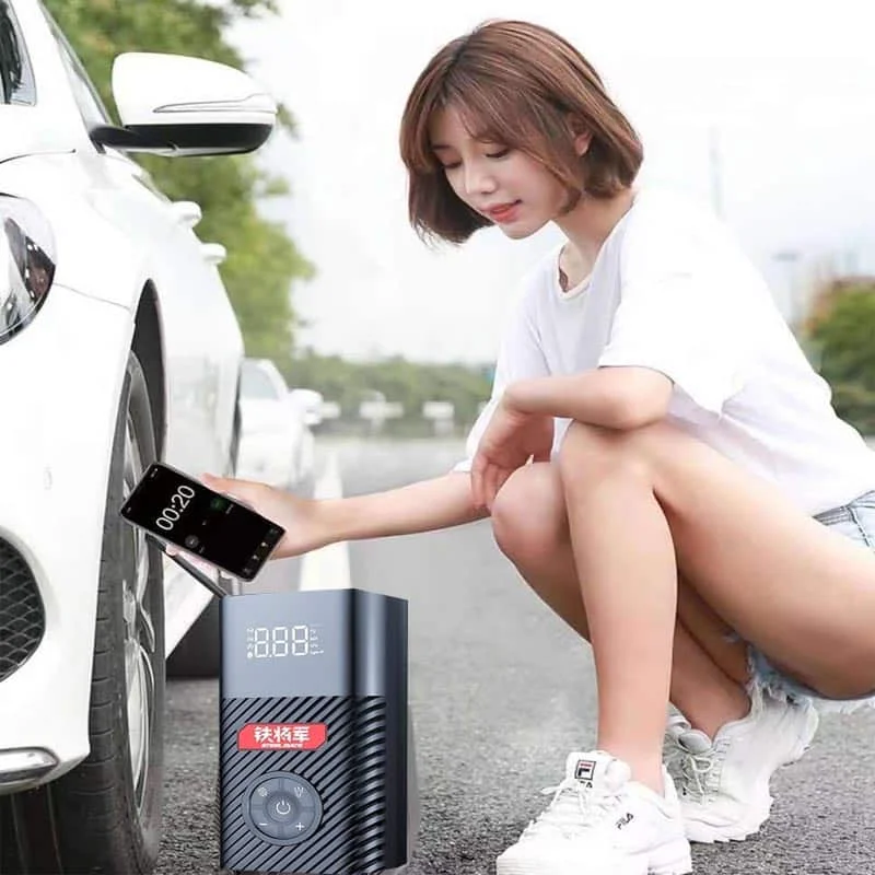 Bơm Lốp xe hơi Không Dây Steelmate P08 Chính Hãng