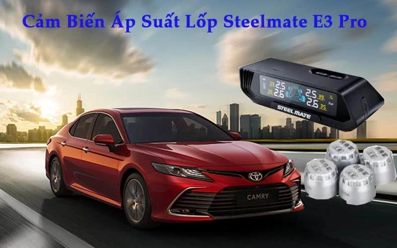 Cảm Biến Áp Suất Lốp Ô Tô Steelmate E3 Pro