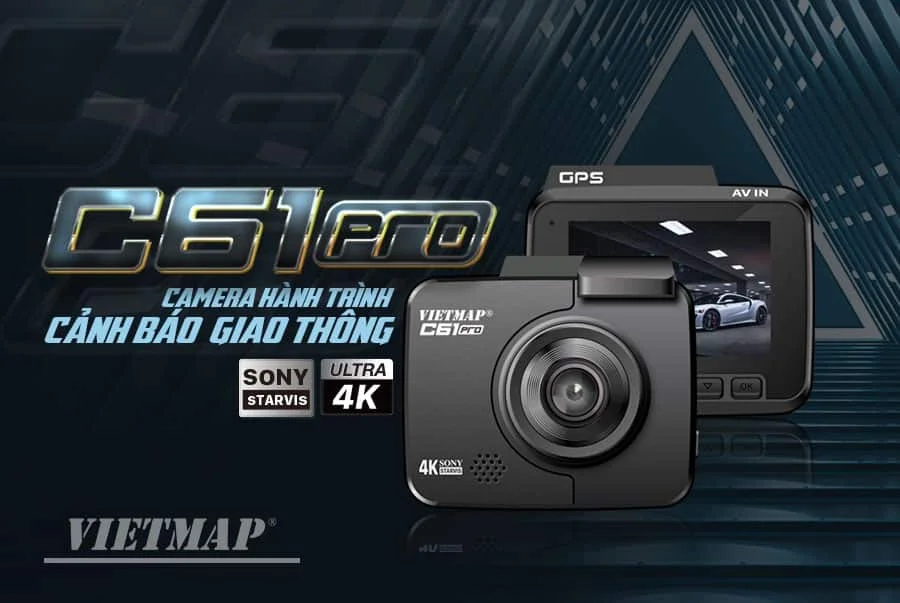 Camera hành trình Vietmap C61 Pro Ultra 4K Chính Hãng