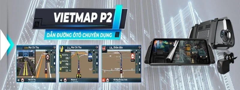 Camera Hành Trình Vietmap P2 4G Online Chính Hãng