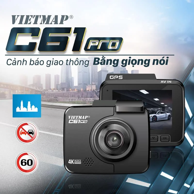 Camera hành trình Vietmap C61 Pro Ultra 4K Chính Hãng