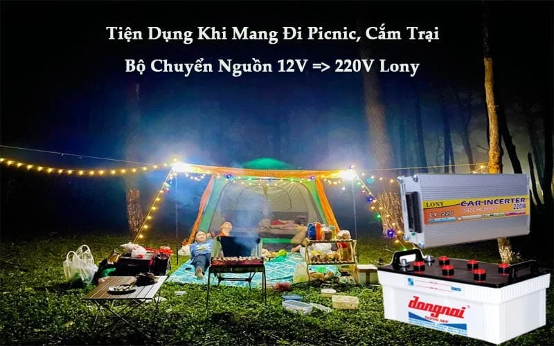 Bộ Kích Nguồn 12V Sang 220V LONY Cao Cấp