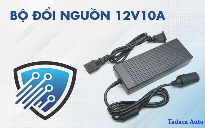 Bộ Chuyển Nguồn 220V Sang 12V-10A Tẩu Ô Tô