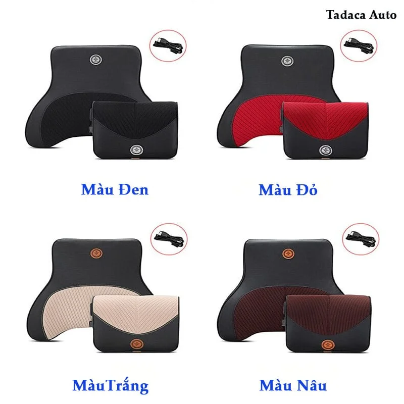 Gối Massage Tựa Lưng Tựa Đầu Ô Tô Cao Cấp
