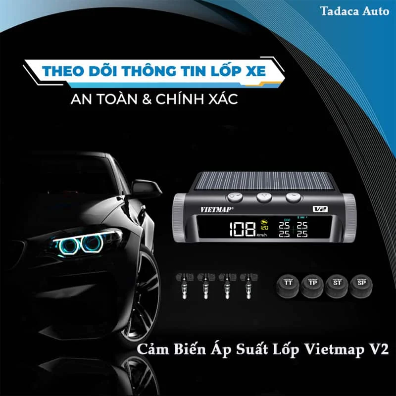 Cảm Biến Áp Suất Lốp Vietmap V2 Van Ngoài Chính Hãng