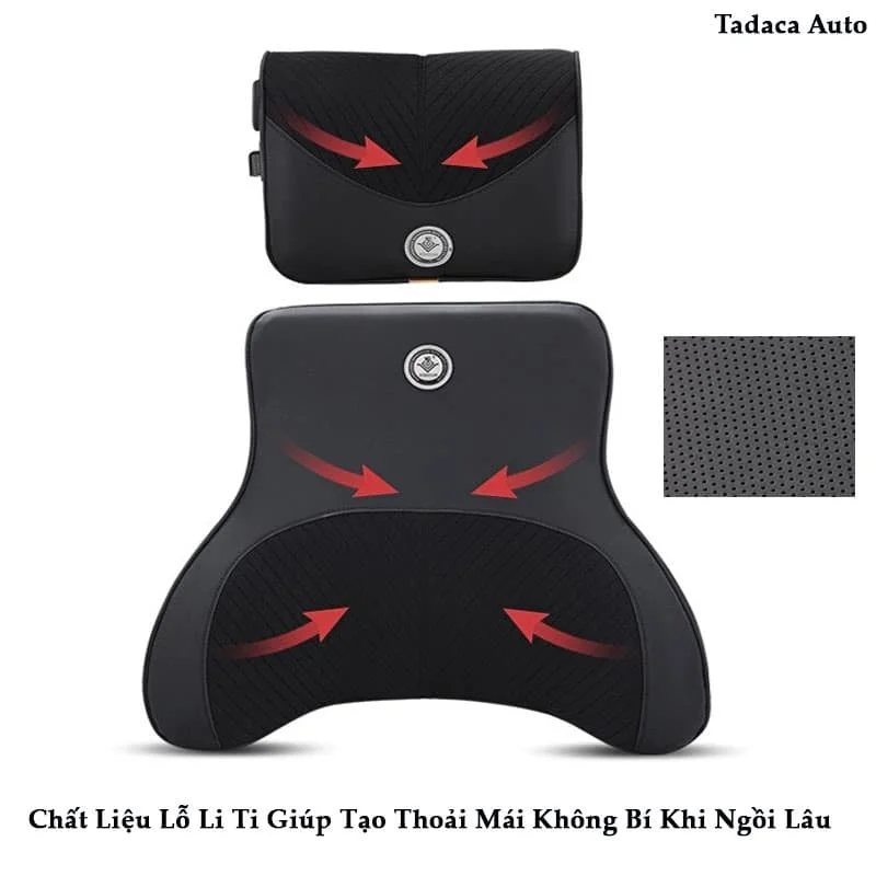 Gối Massage Tựa Lưng Tựa Đầu Ô Tô Cao Cấp