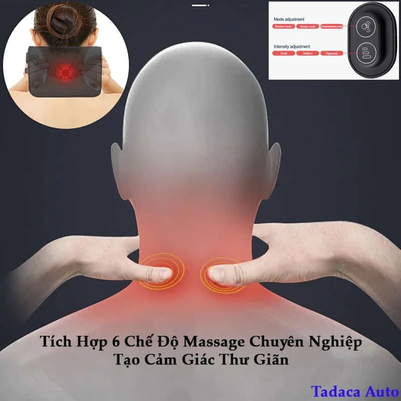 Gối Massage Tựa Lưng Tựa Đầu Ô Tô Cao Cấp