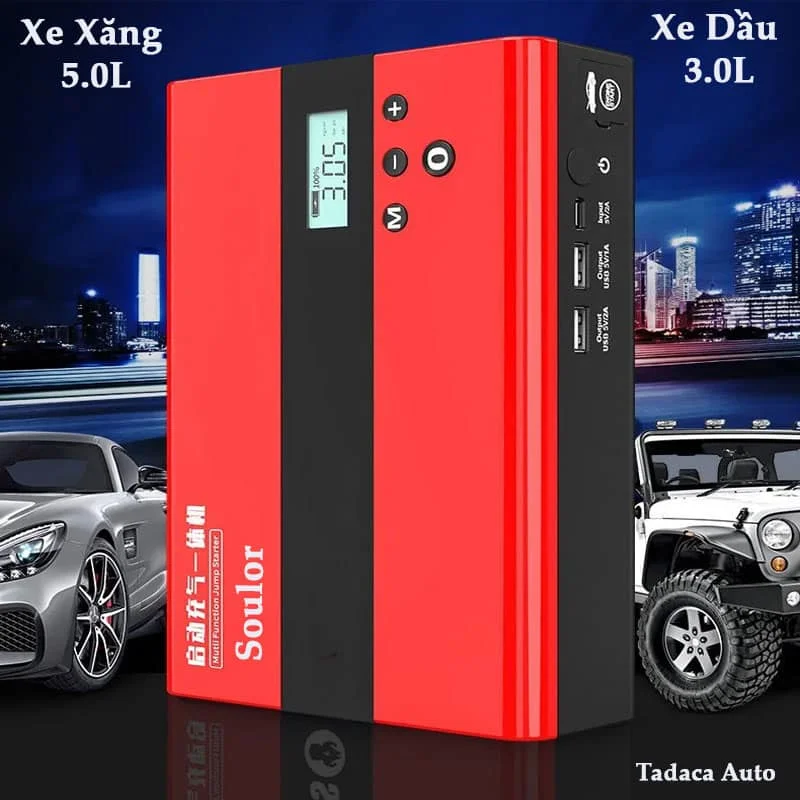 Bơm Lốp Kiêm Kích Bình Soulor Đa Năng Chính Hãng