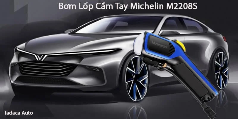Bơm Lốp Cầm Tay Michelin M2208S Không Dây Cao Cấp