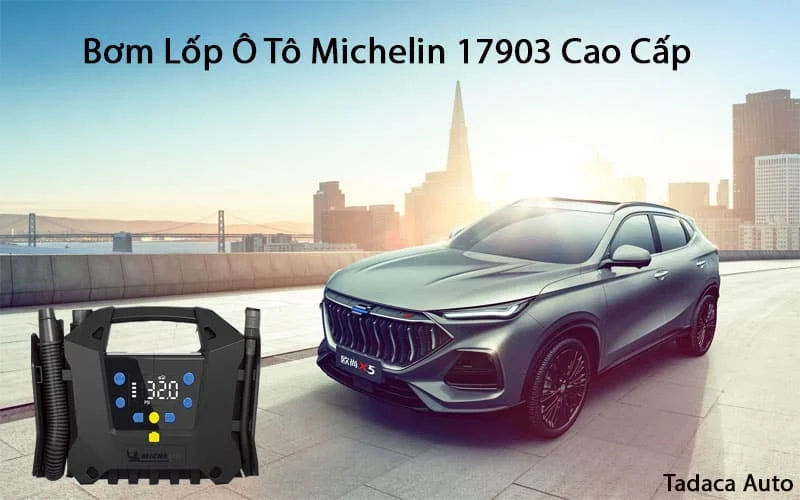 Bơm Lốp Ô Tô Michelin 19703 Không Dây Chính Hãng