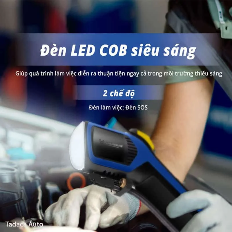 Bơm Lốp Cầm Tay Michelin M2208S Không Dây Cao Cấp