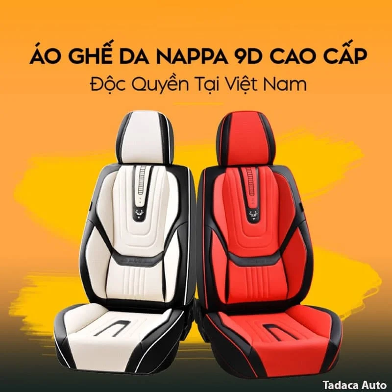 Áo Bọc Ghế Da Ô Tô Nappa 9D Cao Cấp