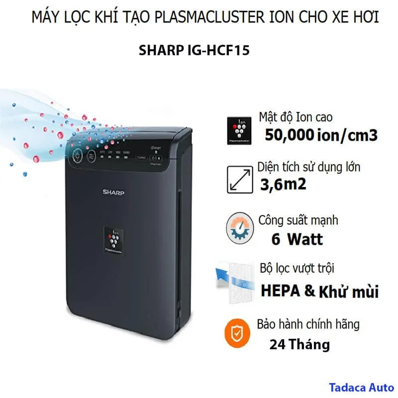 Lọc Không Khí Ô Tô Sharp IG-HCF15 Nhật Bản Cao Cấp