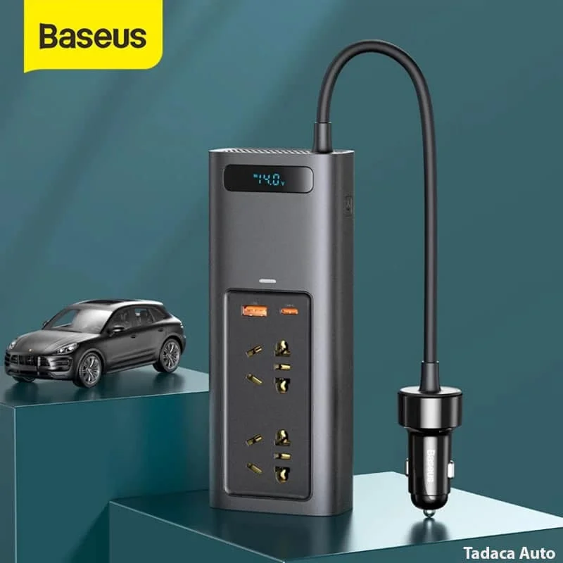 Bộ Chuyển Nguồn Ô Tô 12V Sang 220V Baseus Công Suất 150W