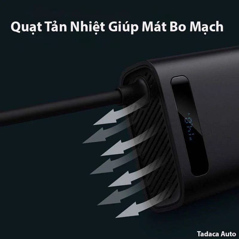 Bộ Chuyển Nguồn Ô Tô 12V Sang 220V Baseus Công Suất 150W