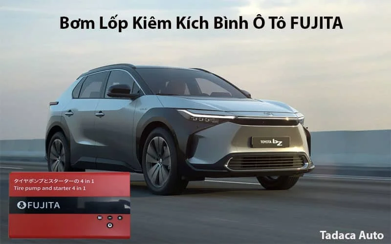Bơm Lốp Kiêm Kích Bình Ô Tô FUJITA 4 Trong 1 Chính Hãng Japan