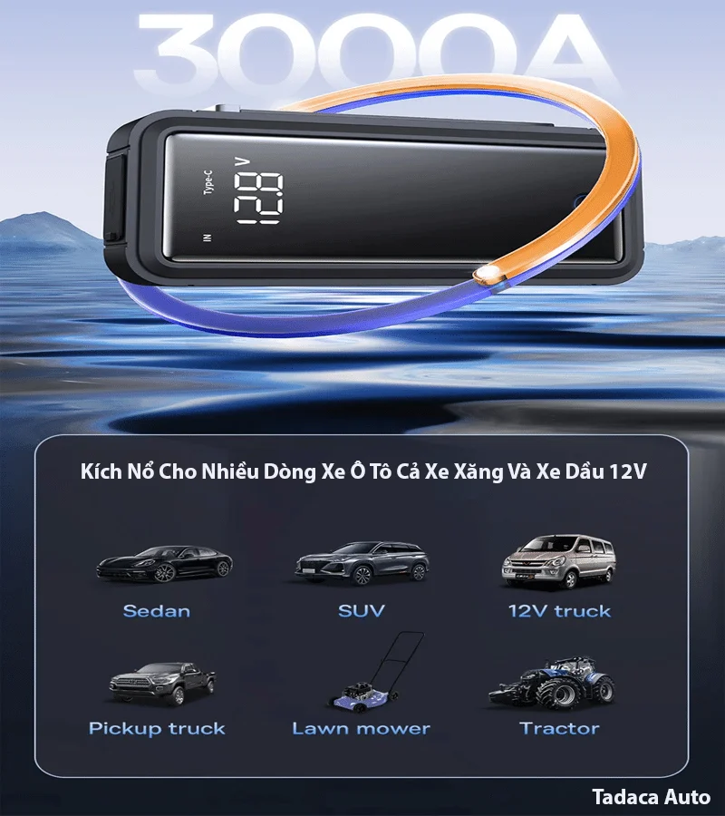 Bộ Kích Bình Ắc Quy Ô Tô Baseus BS-CH007 Siêu Mạnh