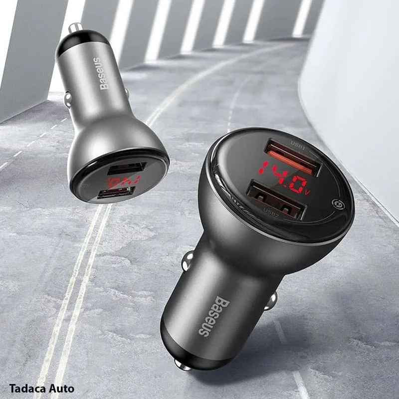 Tẩu Sạc Đa Năng Baseus 45W 2 Cổng USB