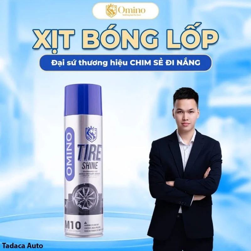 Chai Xịt Dưỡng Lốp Ô Tô Omino M10 Chính Hãng