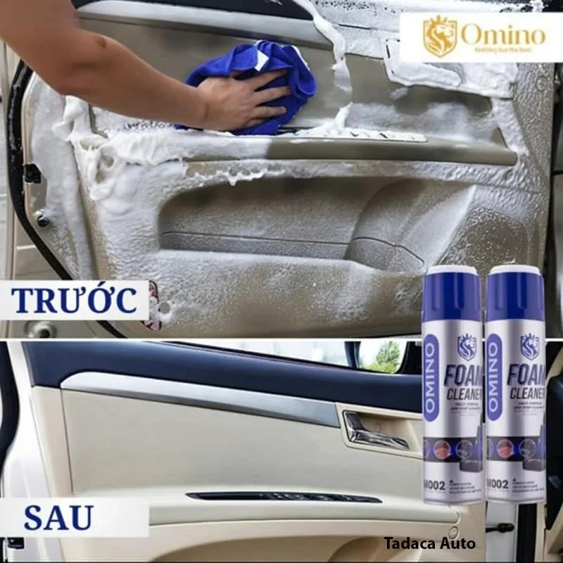 Chai Xịt Bọt Omino M002 Vệ Sinh Nội Thất Ô Tô
