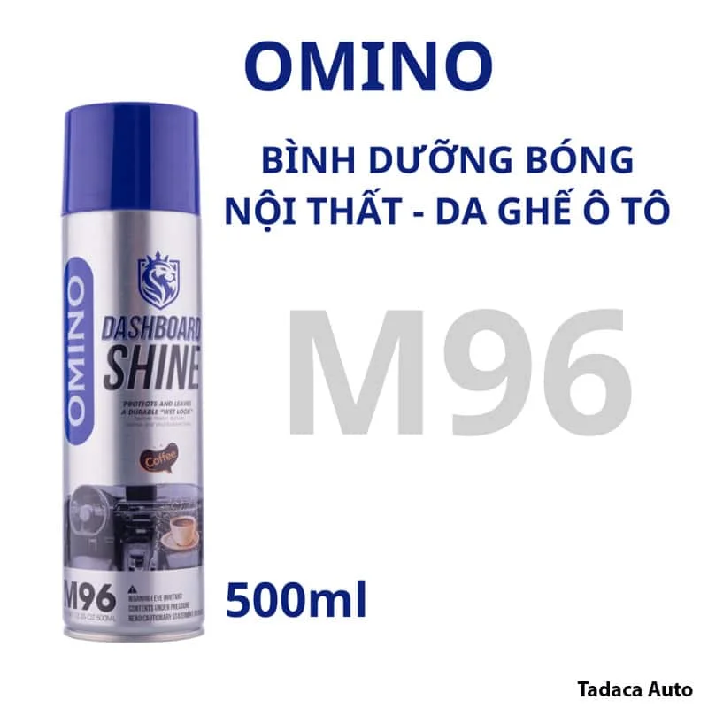 Chai Xịt Dưỡng Nội Thất Ô Tô Omino M96 Chính Hãng