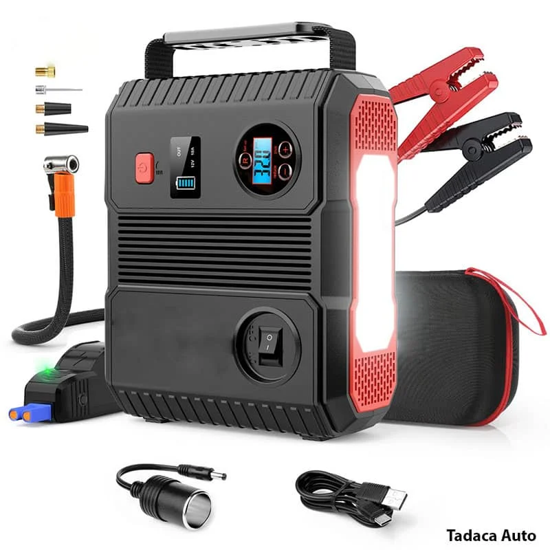 Bơm Lốp Kiêm Kích Bình Ô Tô BM600 4 Trong 1 Cao Cấp 3000A